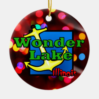 Wonder Lake Lights Circle Ornament