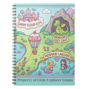 Wonder-Map Spiral Notebook for Little Explorers