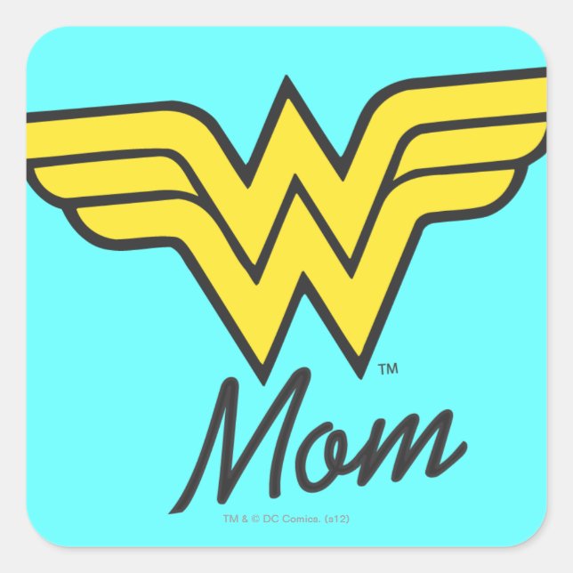 Wonder Mum Classic Square Sticker (Front)