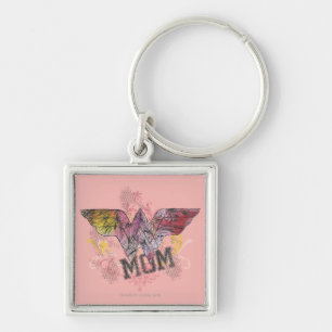 Wonder Mum Mixed Media Key Ring