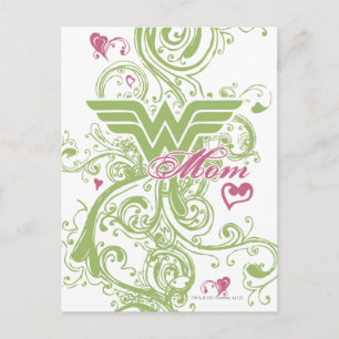 Wonder Mum Swirls Postcard
