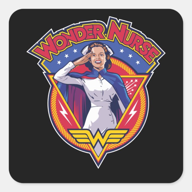 Wonder Nurse Square Sticker (Front)