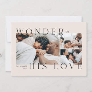 Wonder of His Love Christmas Card