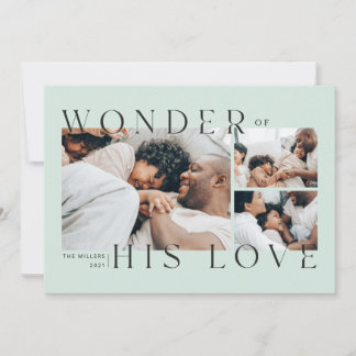 Wonder of His Love Christmas Card
