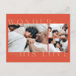 Wonder of His Love Christmas Postcard