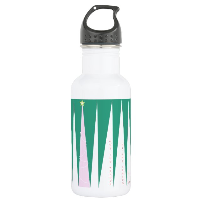 Wonder of the Season Christmas Tree 532 Ml Water Bottle (Front)