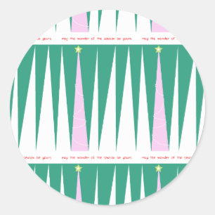 Wonder of the Season Christmas Tree Classic Round  Classic Round Sticker