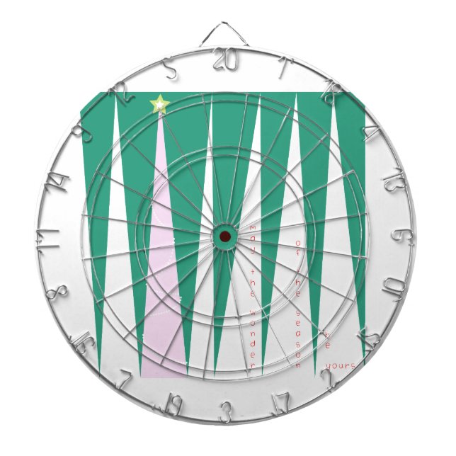 Wonder of the Season Christmas Tree Dartboard (Front)