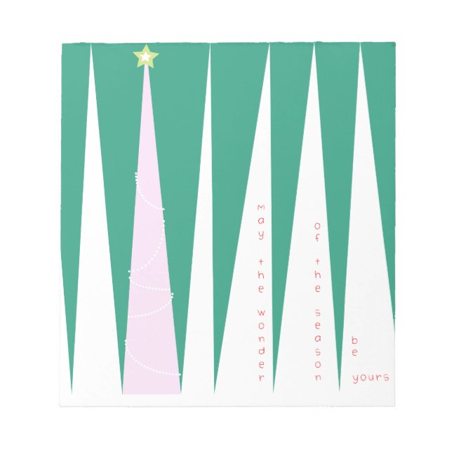 Wonder of the Season Christmas Tree Notepad (Front)