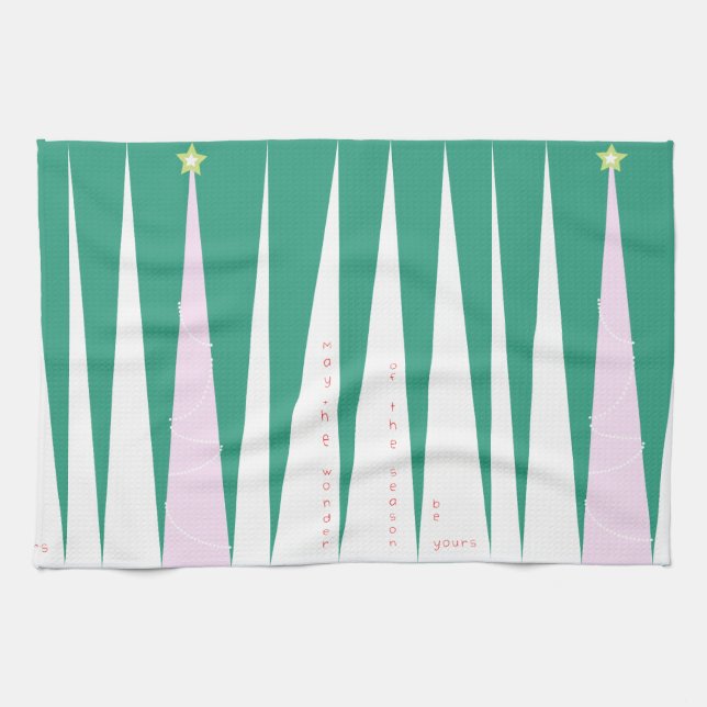 Wonder of the Season Christmas Tree Tea Towel (Horizontal)