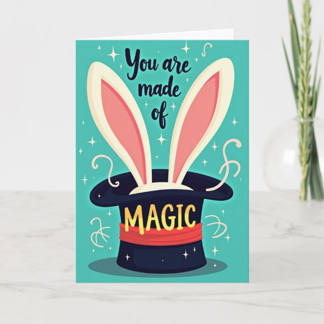 Wonder Rabbit Birthday Card (Front)