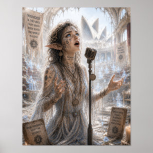 Wonder / Singer / Australian Opera Stage Poster
