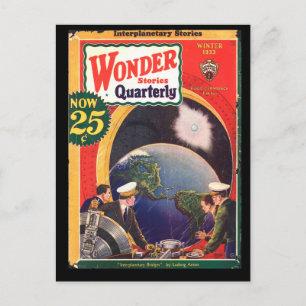 Wonder Stories Quarterly v04 n02 (1933-Wi.Stellar) Postcard