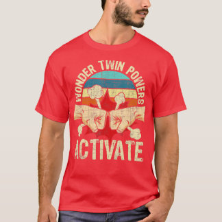 Wonder Twin Powers Activate Twins Brother Sister S T-Shirt