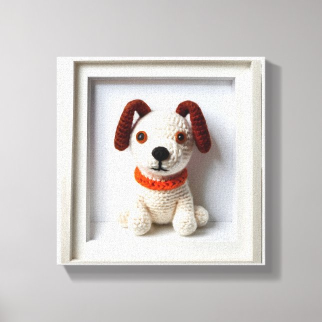 Wonder Wall Art Loyal Crochet Pup (Front)