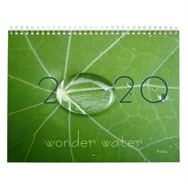 wonder water 2020 calendar (Cover)