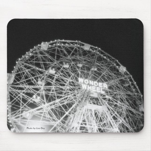 Wonder Wheel at Night Mousepad (Front)