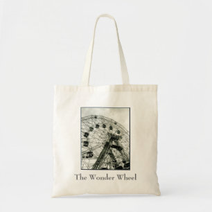 Wonder Wheel Canvas Budget Canvas Tote Bag