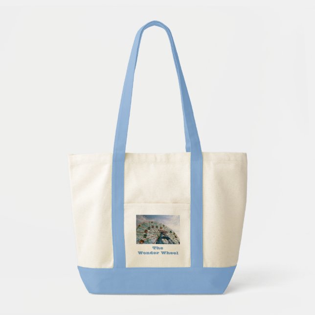 Wonder Wheel Canvas Pocket Tote Bag (Front)