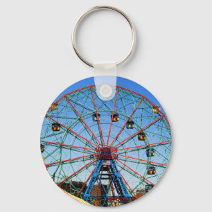 Wonder Wheel - Coney Island, NYC keychain