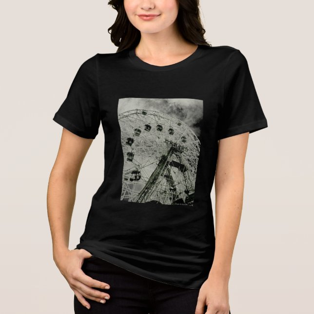 Wonder Wheel Ladies' Tri-Blend Shirt (Front)