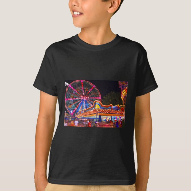 Wonder Wheel Sticker  T-Shirt (Front)
