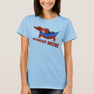 Wonder Wiener Dog Superhero T-Shirt