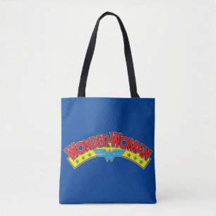 Wonder Woman 1987 Comic Book Logo Tote Bag