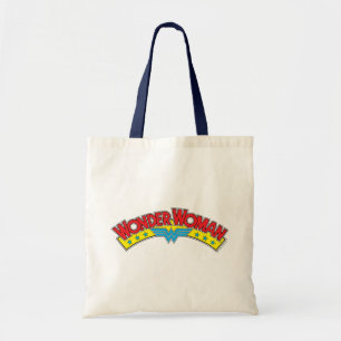 Wonder Woman 1987 Comic Book Logo Tote Bag