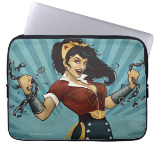 Wonder Woman Amazonians Unite Vintage Poster Laptop Sleeve