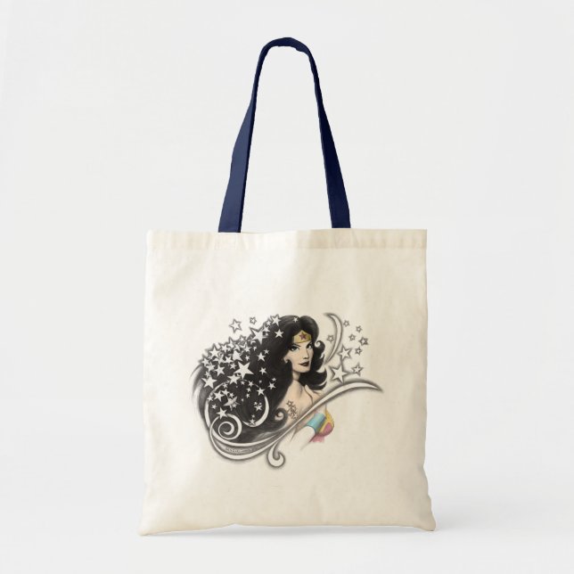Wonder Woman and Stars Tote Bag (Front)