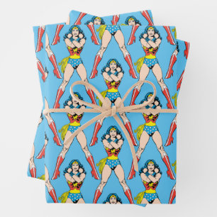 Wonder Woman Arms Crossed Wrapping Paper Sheet