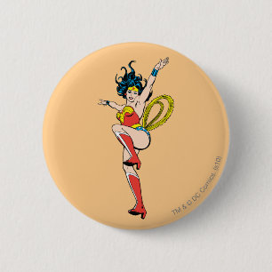 Wonder Woman Arms Raised 6 Cm Round Badge