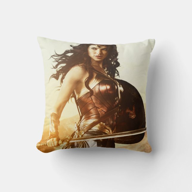Wonder Woman At Sunset Cushion (Front)