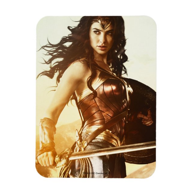 Wonder Woman At Sunset Magnet (Vertical)