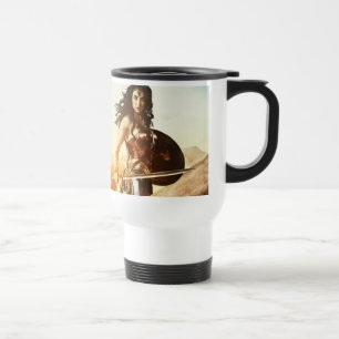 Wonder Woman At Sunset Travel Mug