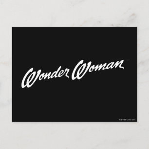 Wonder Woman  B&W Logo 1 Postcard
