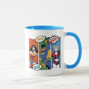 Wonder Woman, Batgirl, & Harley Quinn Holiday Mug
