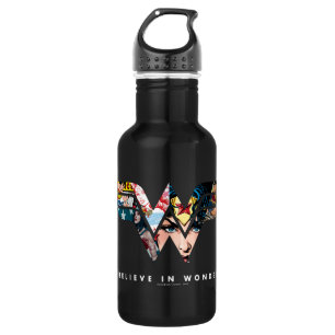 Wonder Woman "Believe In Wonder" Collage Logo 532 Ml Water Bottle