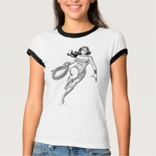Wonder Woman Black & White Lasso T-Shirt
