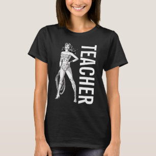 Wonder Woman Black & White Pose Teacher T-Shirt