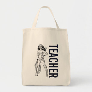 Wonder Woman Black & White Pose Tote Bag