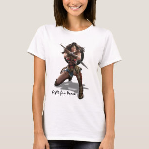 Wonder Woman Blocking With Bracelets T-Shirt