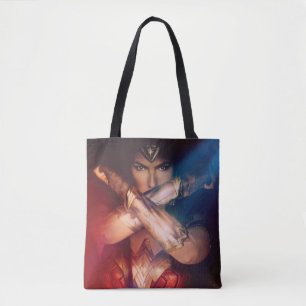 Wonder Woman Blocking With Bracelets Tote Bag