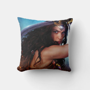 Wonder Woman Blocking With Sword Cushion