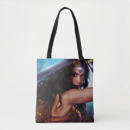 Wonder Woman Blocking With Sword Tote Bag