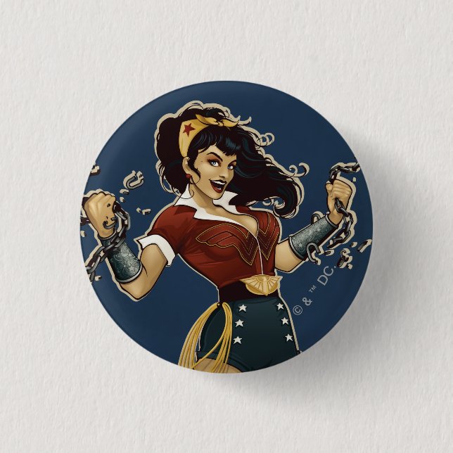 Wonder Woman Bombshell 3 Cm Round Badge (Front)