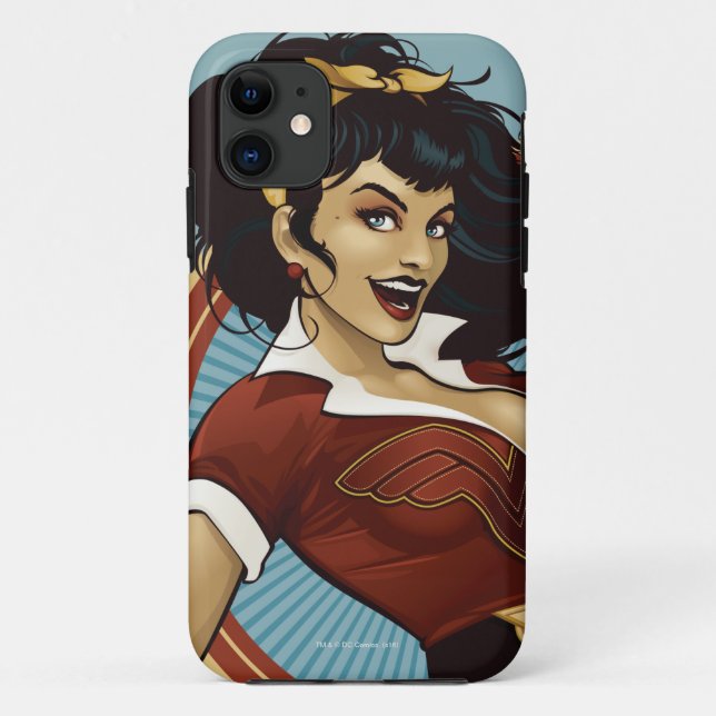 Wonder Woman Bombshell Name Graphic Case-Mate iPhone Case (Back)