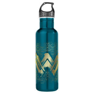 Wonder Woman Brushed Gold Symbol 710 Ml Water Bottle