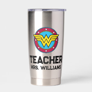 Wonder Woman   Circle & Stars Logo Insulated Tumbler
